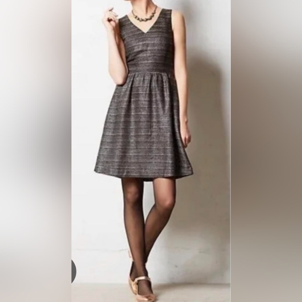 Moulinette Soeurs x Anthropologie Glissade Shimmer Tweed Mini Dress, Size 0